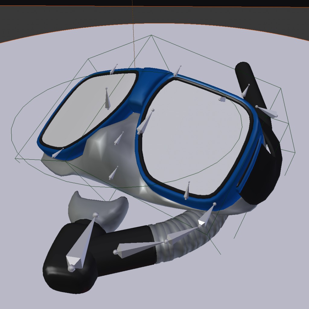 Snorkel and Scuba Mask [rigged] preview image 2